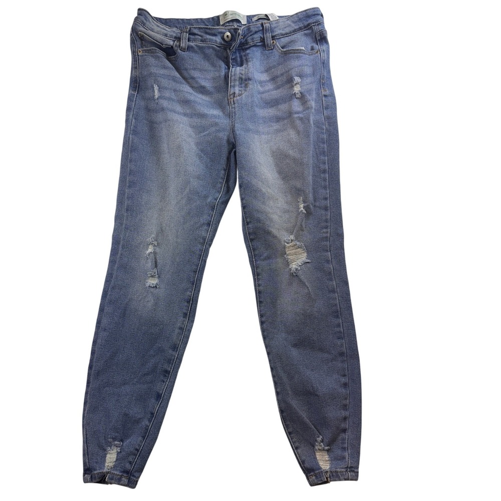 RE Generation Celebrity Pink‎ Distressed Denim Jogger Jeans Size 13/31